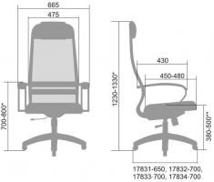 Кресло ВР-8-светло-серое